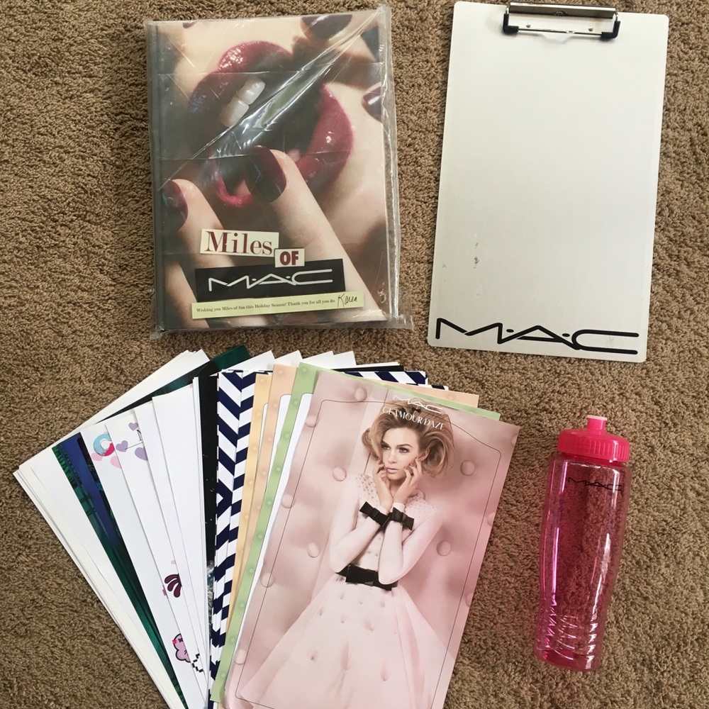 Mac cosmetics collectible lot clipboard facecharts